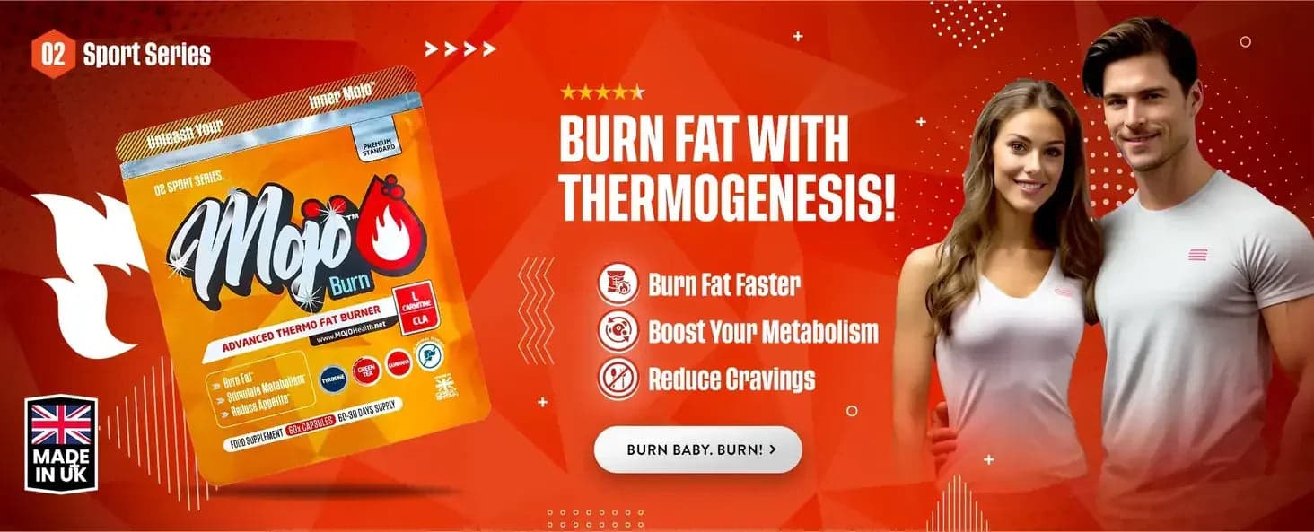 MOJO™ Health BURN — продвинутый термогенный сжигатель жира: сжигайте жир быстрее, ускоряйте метаболизм, снижайте тягу к еде. Горим, детка, горим!